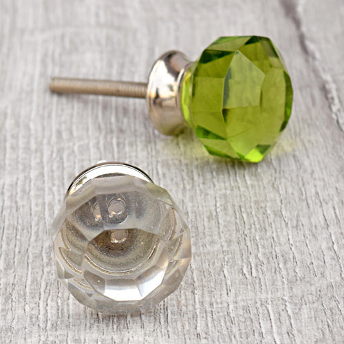 Dresden Crystal Glass Dresser Cabinet Knob and Pull