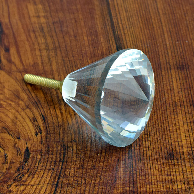 Kohinoor Diamond Cut Glass Dresser Cabinet Knob