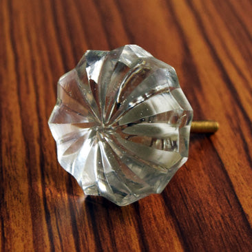 Starlight Clear Glass Cabinet Door Knob and Pull