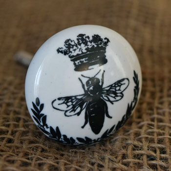 Bee Charm Ceramic Cabinet Knob and Pull