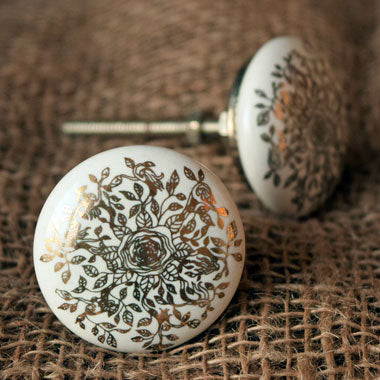 Floral Glow Cabinet Knob and Drawer Pull