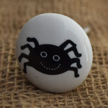 Black Crab Ceramic Cabinet and Drawer Knob