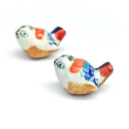 Jay Ceramic Bird Kids Cabinet Knob and Pull