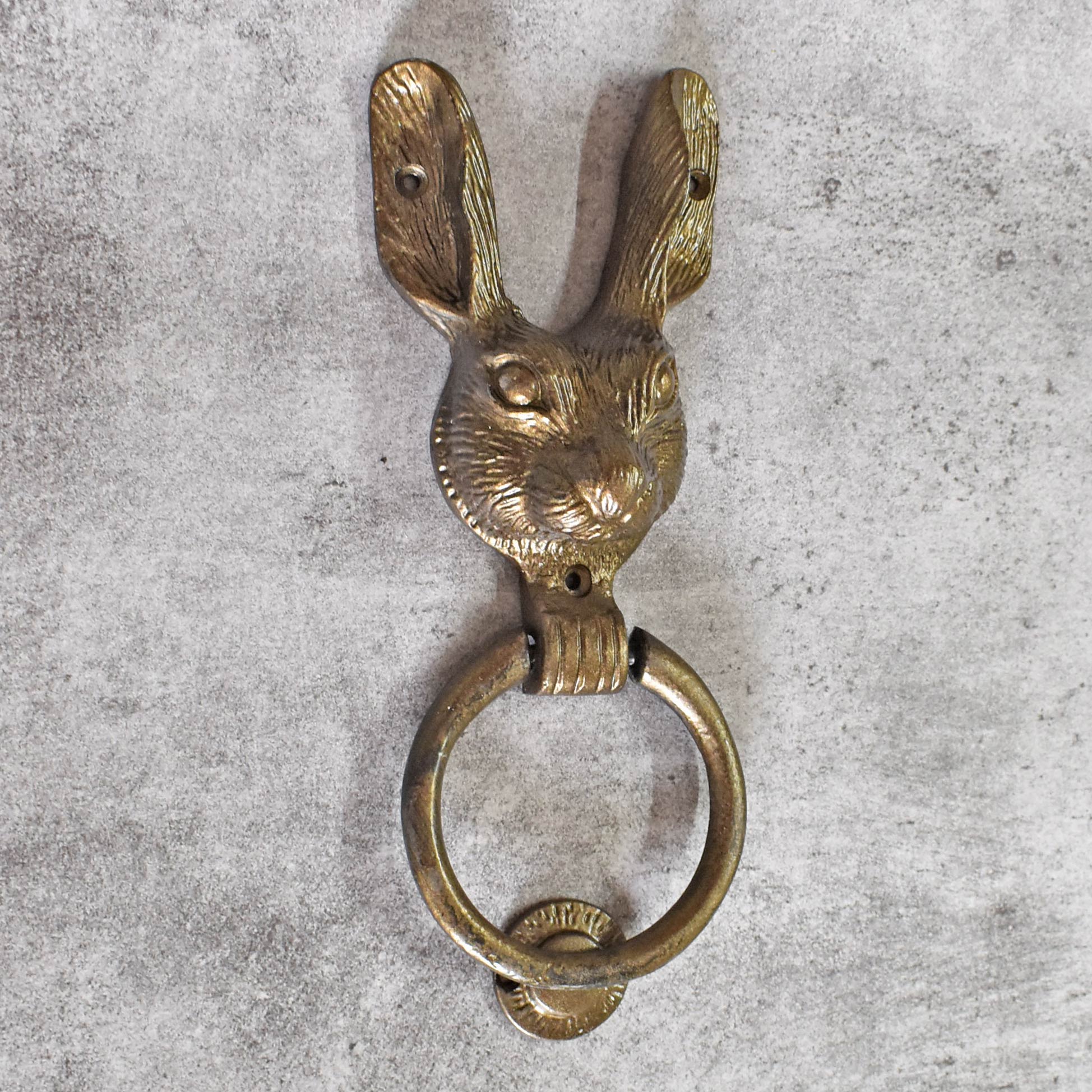 Clover Rabbit Head Door Knocker