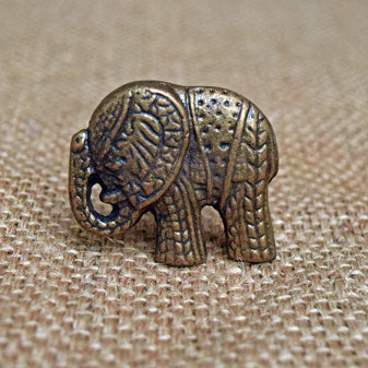 Rosie Metal Elephant Cabinet Dresser Knob