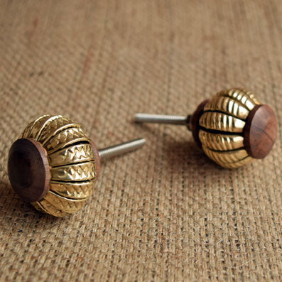 Yawa Brass Wardrobe Drawer Knob Pull