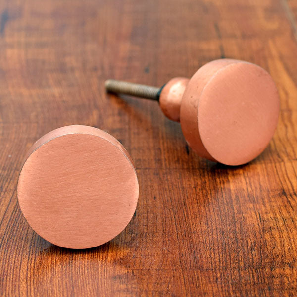 Hanami Round Vintage Copper Finish Cast Iron Cabinet Knob