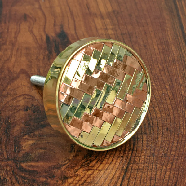 Interlink Copper Brass Drawer Knob