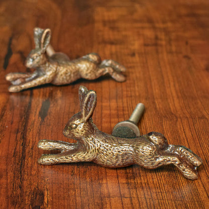 running antique rabbit drawer knob