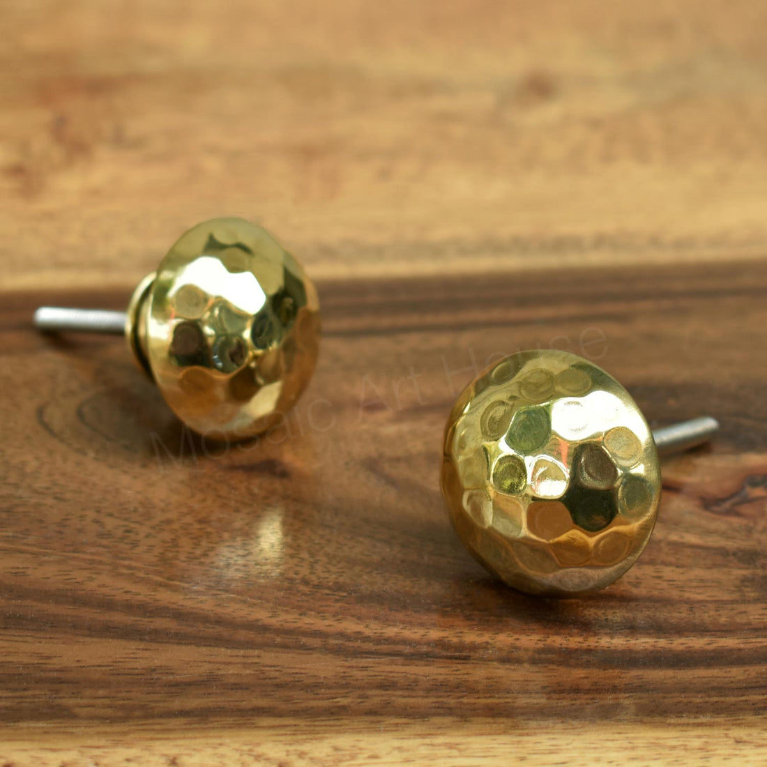 Shiny Disco Ball Brass Furniture Knob
