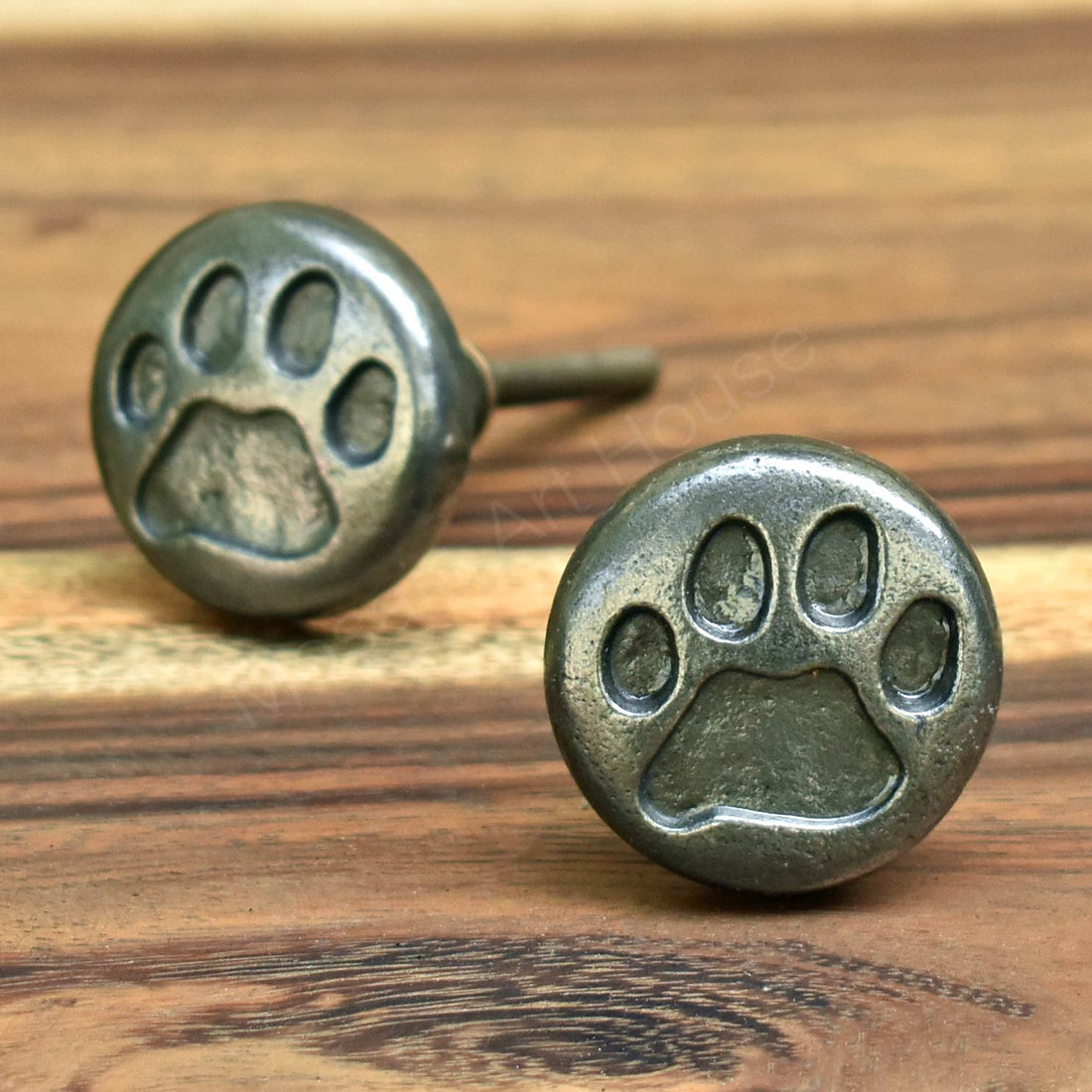 Paddi Paw Pewter Furniture Cabinet Drawer Knob