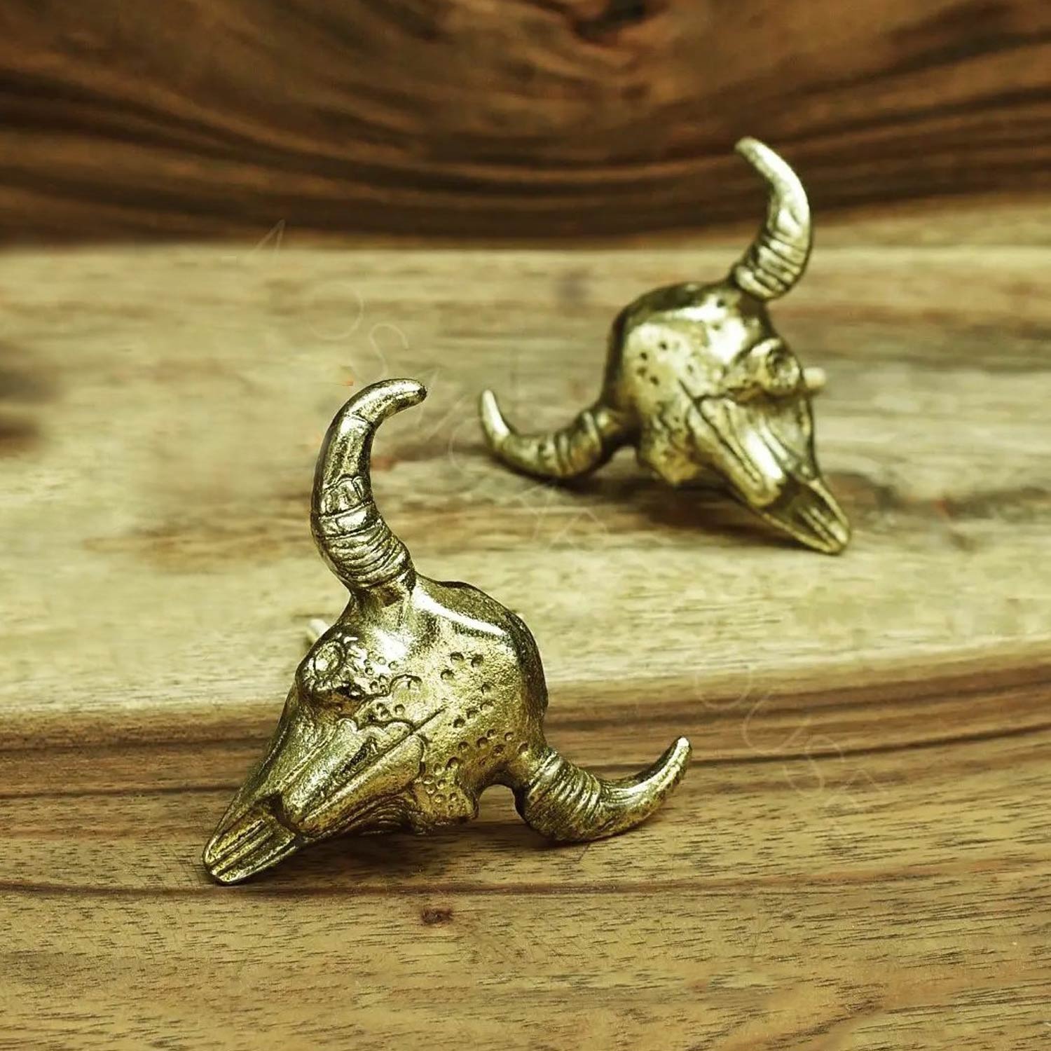 Sampson the Ox Gold Cabinet Drawer Knob