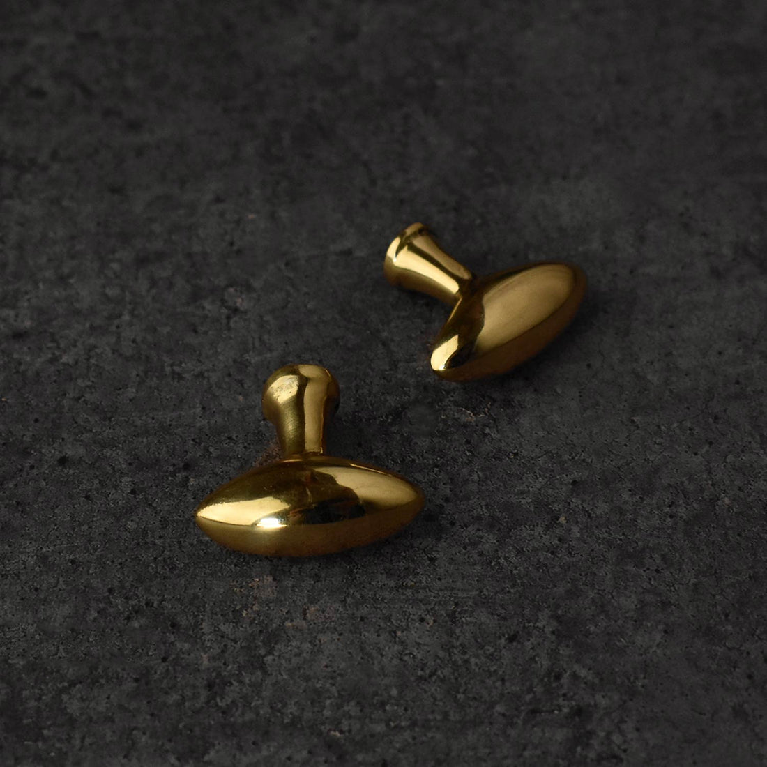 egg shapes pure brass knob for cabinets and drawers