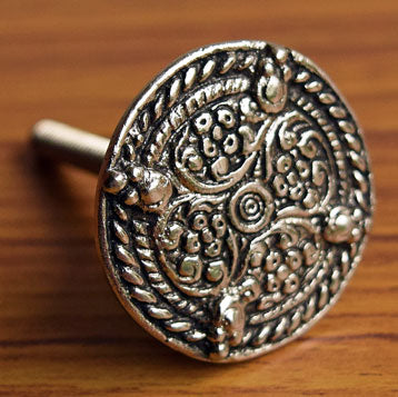 Zardoz Silver Cupboard Drawer Knob