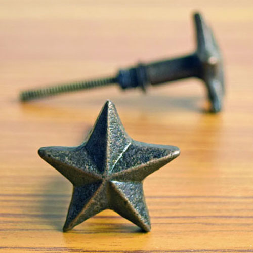 Vermeer Star Vintage Metal Drawer Knob