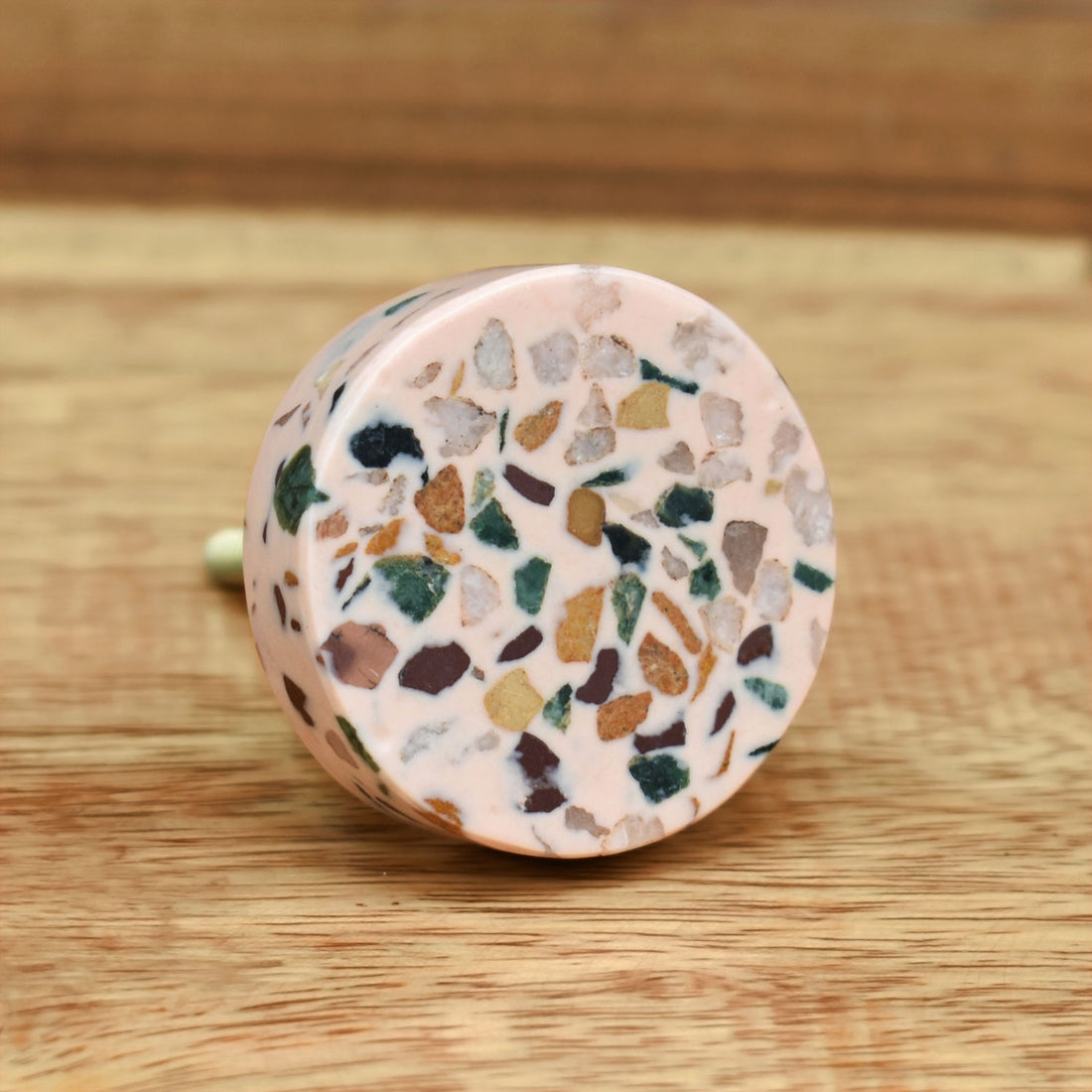 Pink Terrazzo Kitchen Cabinet Knob and Pull