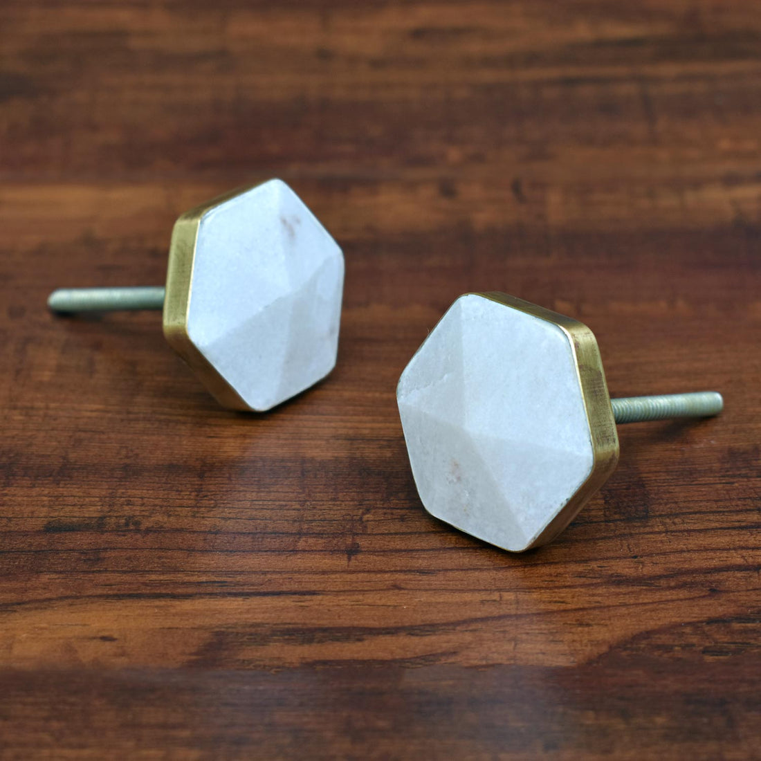 Jubilee Brass Stone Kitchen Cabinet Knob