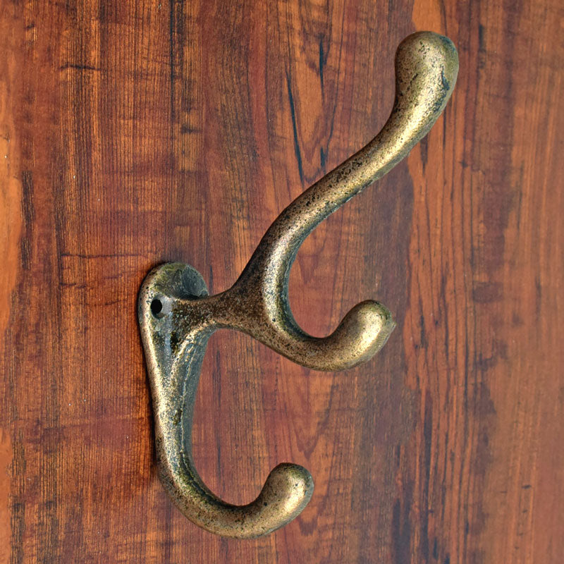 Marseille Antique Iron Triple Coat and Towel Wall Hook