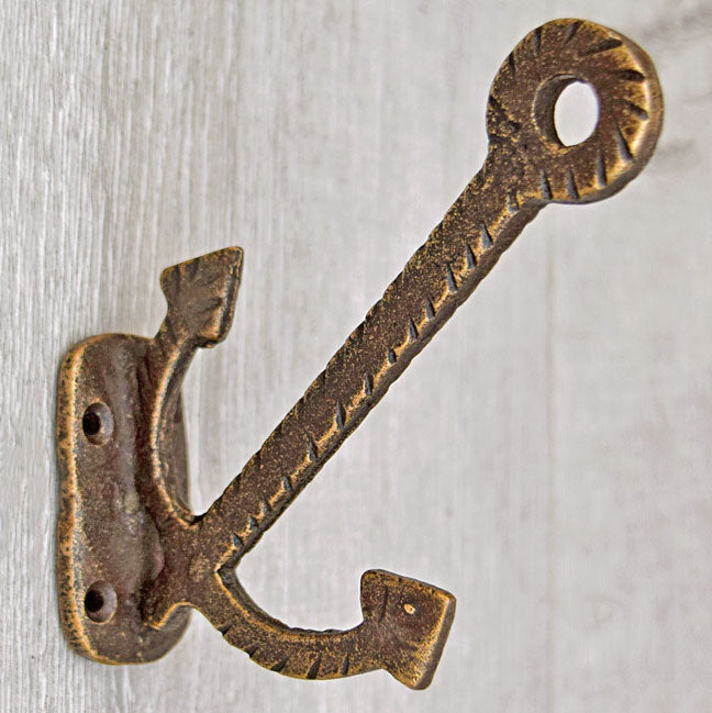 Hope and Anchor Cast Iron Wall Hook