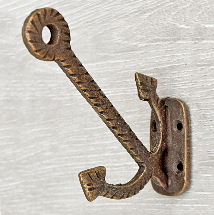 Hope and Anchor Cast Iron Wall Hook