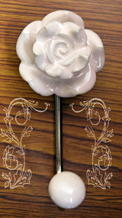 Milky Rose Coat Wall Hook