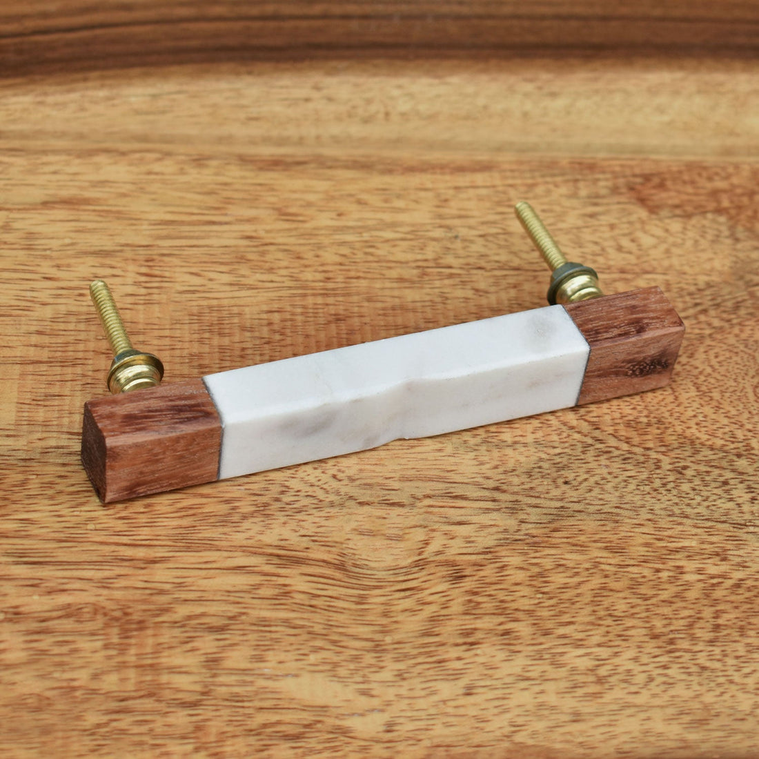 Adire Wood Stone Cabinet Drawer Handle