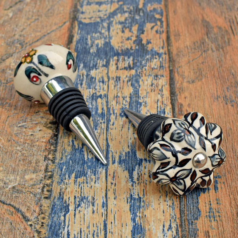 Riesling Grey Wine Bottle Stopper