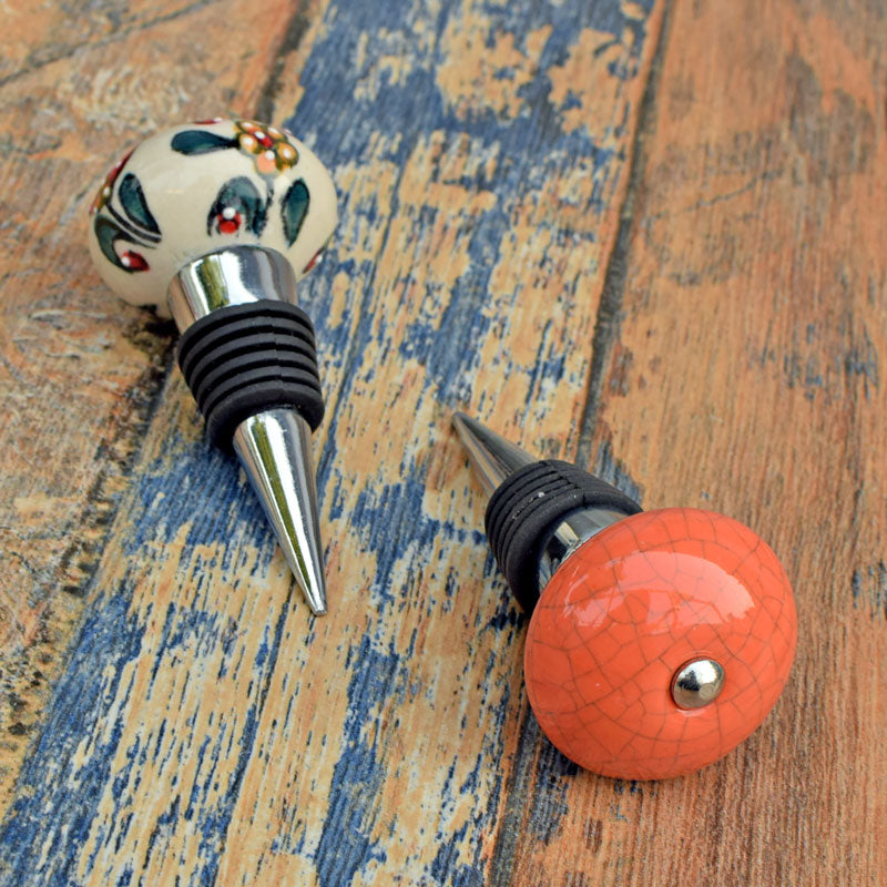 Shiraz Orange Wine Bottle Stopper