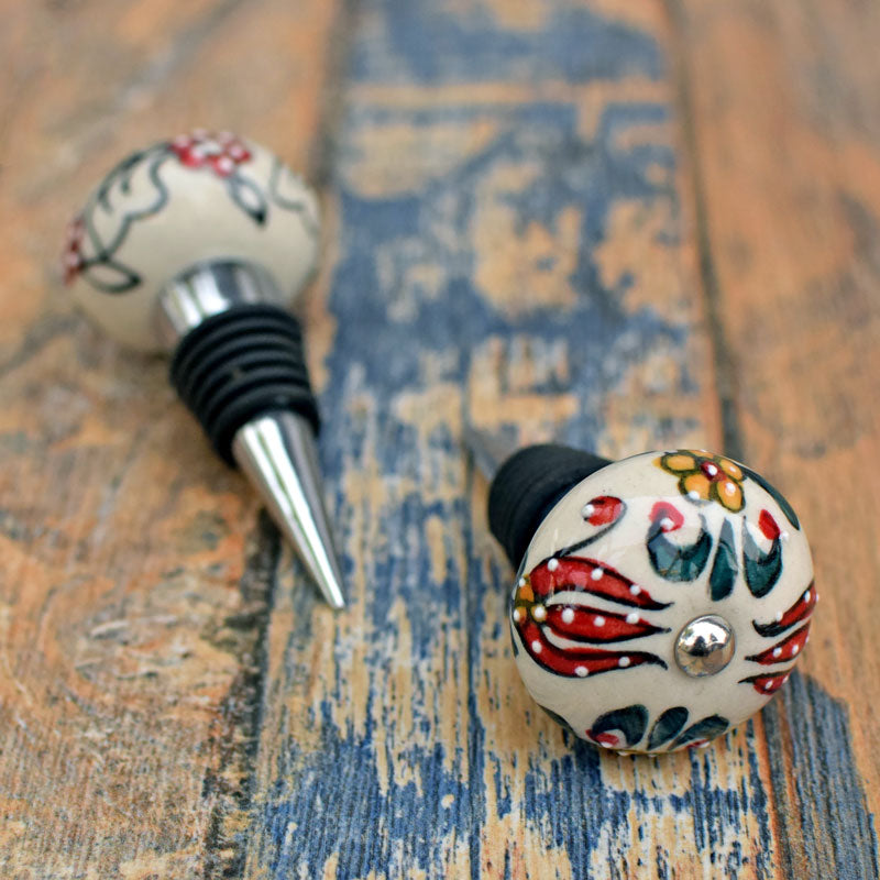 Cava Floral Wine Bottle Stopper