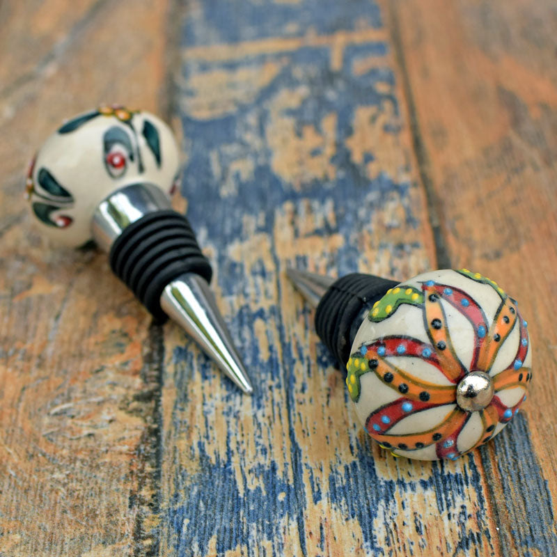 Sauternes Floral Wine Bottle Stopper